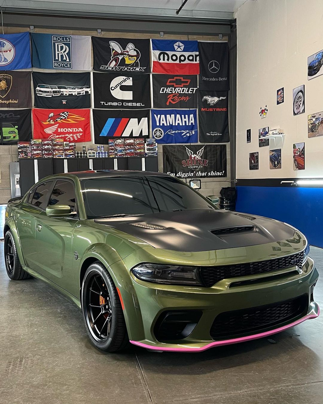 Car in showroom